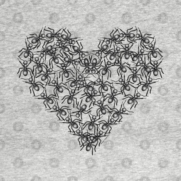 Black Ants Heart by Barthol Graphics